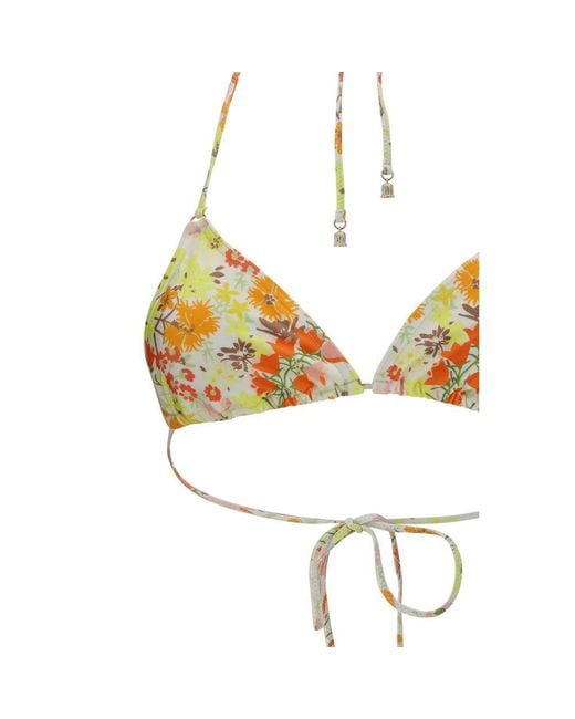 Zimmermann Metallic Multicolor Polyamide Bikini