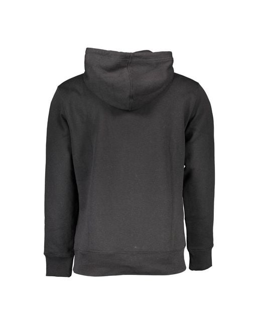 Calvin Klein Gray Black Cotton Men Sweatshirt for men