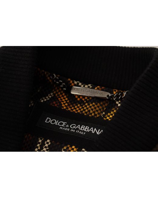Dolce & Gabbana Brown Elegant Blouson Jacket for men