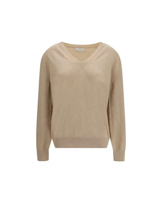 Malo Natural Beige Cashmere Sweater