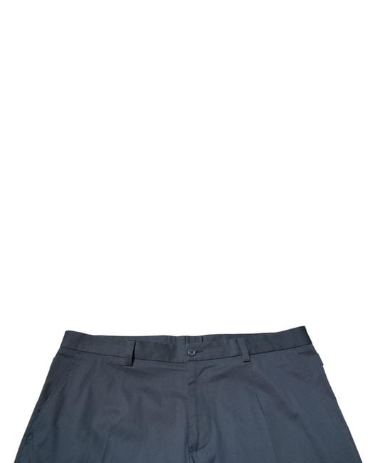 Dolce & Gabbana Blue Stretch Cotton Pants for men