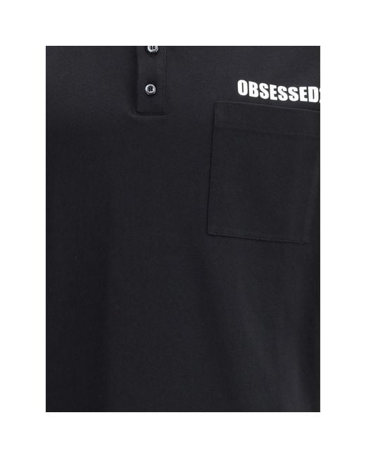 DSquared² Black Polo Shirt With Logo for men