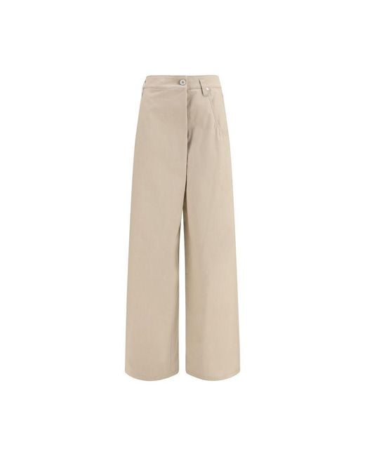 Brunello Cucinelli Natural Beige Cotton Casual Pants
