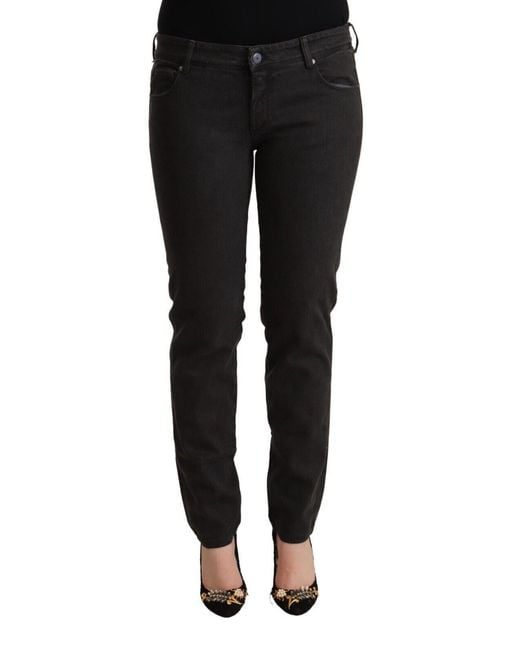 Ermanno Scervino Black Chic Low Waist Skinny Denim