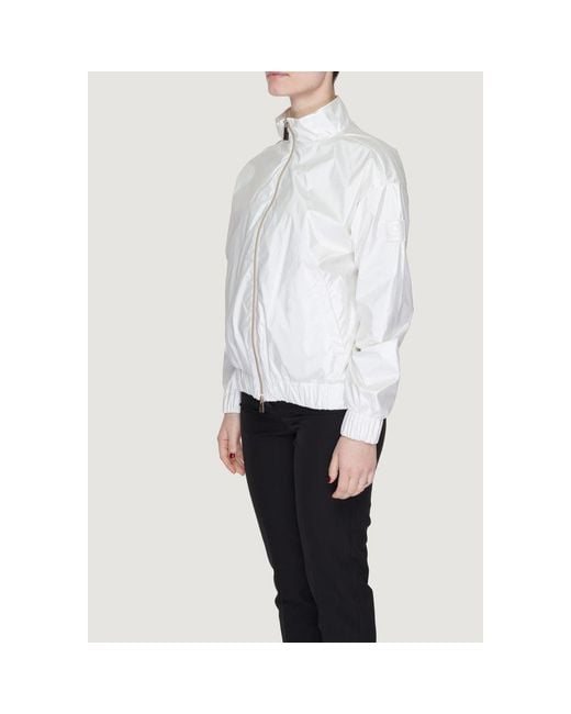 Suns White Polyester Jackets & Coat
