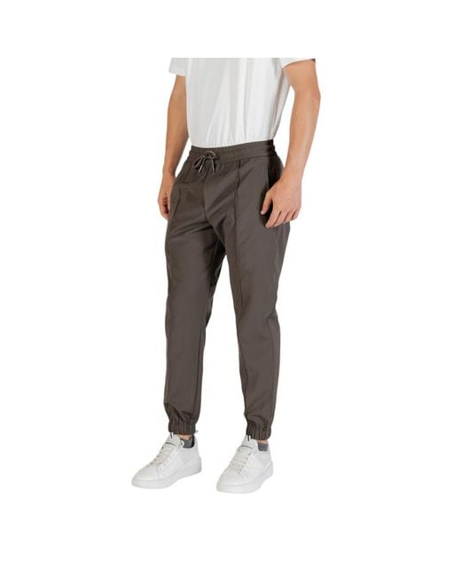 Antony Morato Gray Green Polyester Casual Pants for men