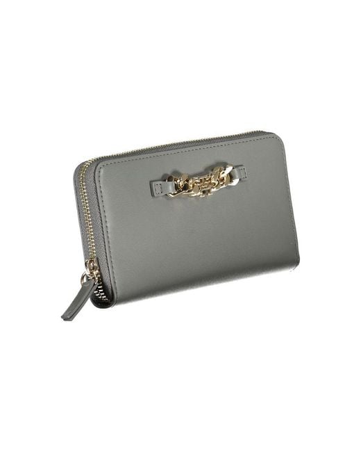 Tommy Hilfiger Gray Chic Polyethylene Compact Wallet