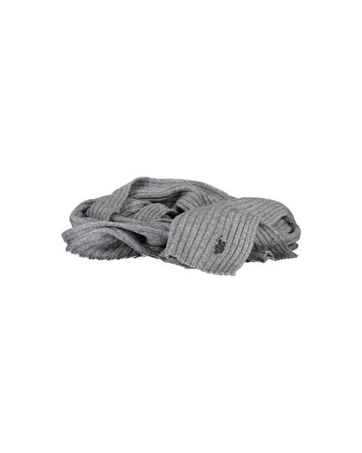 U.S. POLO ASSN. Gray Wool Men's Scarf for men