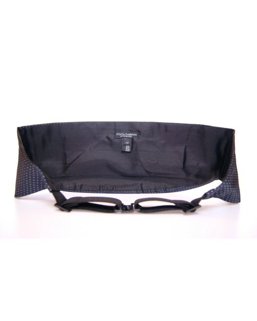 Dolce & Gabbana Blue Waist Smoking Tuxedo Cummerbund Belt for men