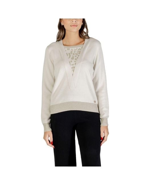Liu Jo White Viscose Sweatshirt