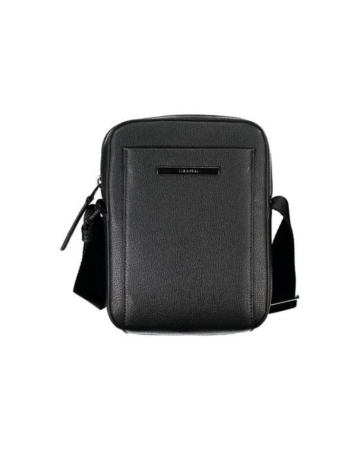 Calvin Klein Black Sleek Shoulder Bag With Logo Detail for men