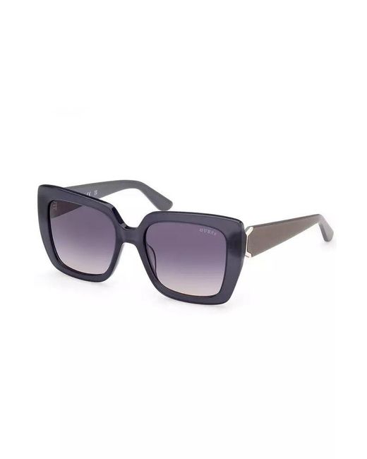 Guess Gray Chic Smoked Lens Square Sunglasses