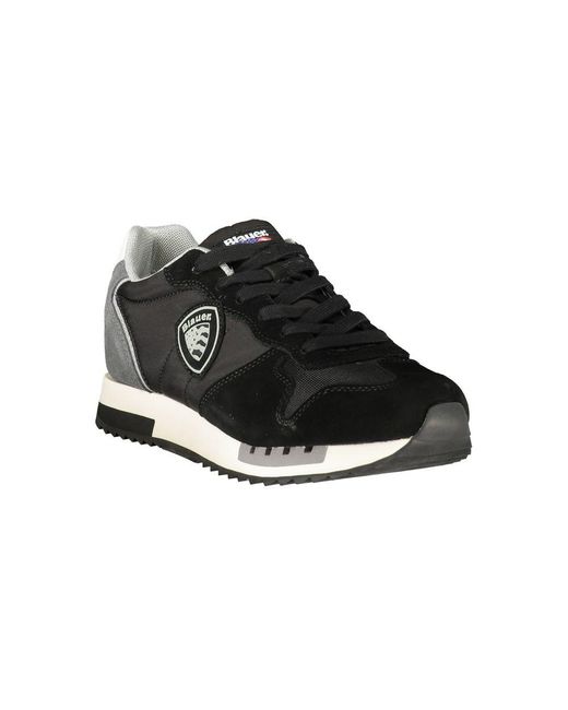 Blauer Black Polyurethane Men's Sneaker for men