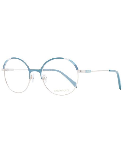 Emilio Pucci Blue Turquoise Metal Glasses (frames)