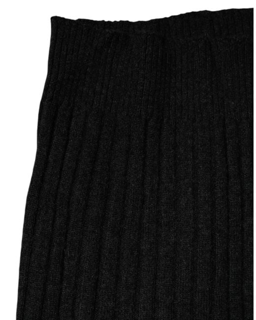 Dolce & Gabbana Black Cashmere Knitted Neck Warmer Foulard Scarf for men