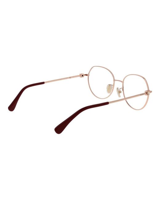 Max Mara Brown Multicolor Metal Glasses (frames)