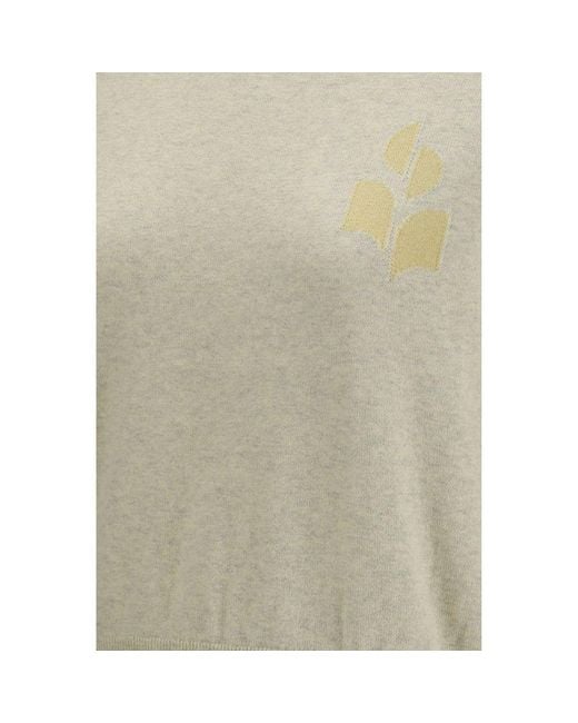 Isabel Marant Natural Beige Wool Oves Aries Sweatshirt
