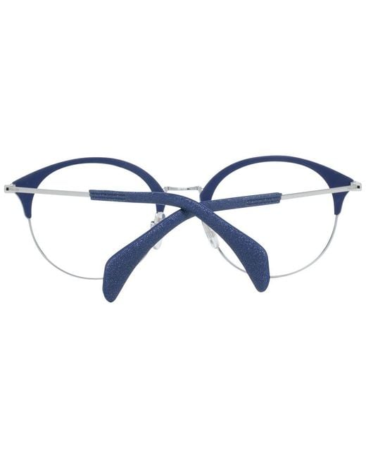 Police Blue Multicolor Metal & Plastic Glasses (frames)