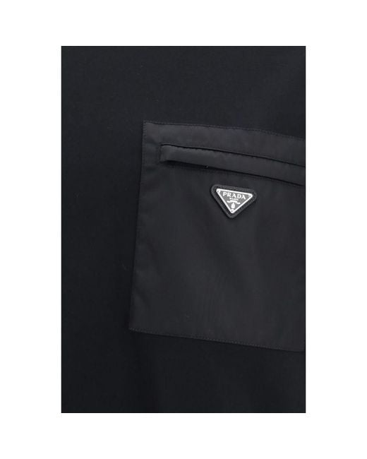 Prada Blue Black Cotton T for men