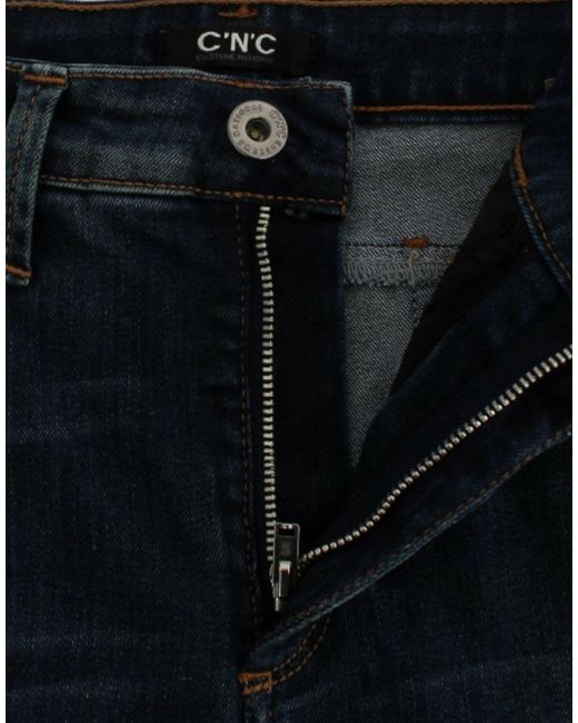 CoSTUME NATIONAL Blue Straight Leg Jeans