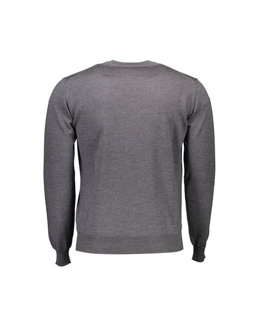 Harmont & Blaine Gray Wool Sweater for men