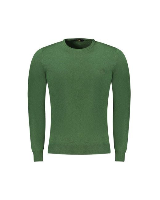 Roberto Cavalli Green Polyester Sweater for men