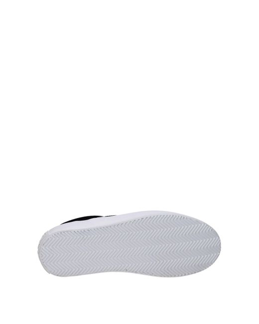 Marcelo Burlon Blue Slip On Uomo Tessuto Nero/Blu for men