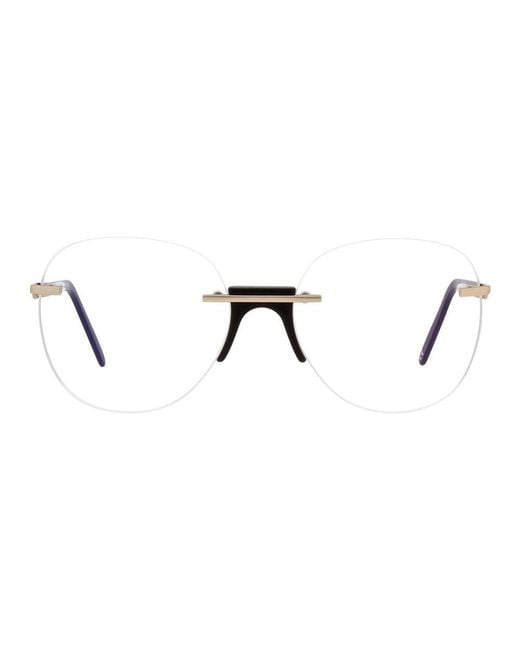 Andy Wolf Brown Black Metal Glasses (frames)