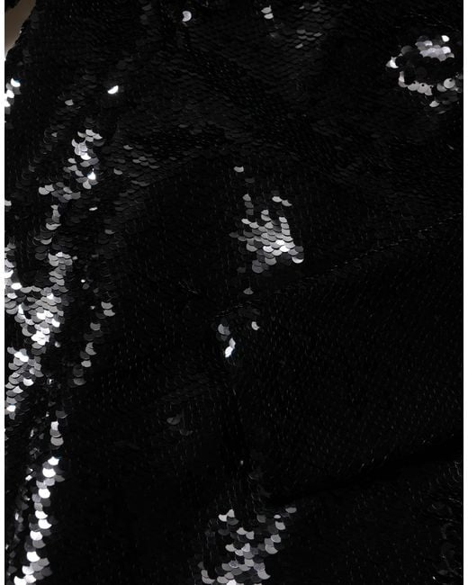 Dolce & Gabbana Black Bodycon Mermaid Sequinned Gown Dress
