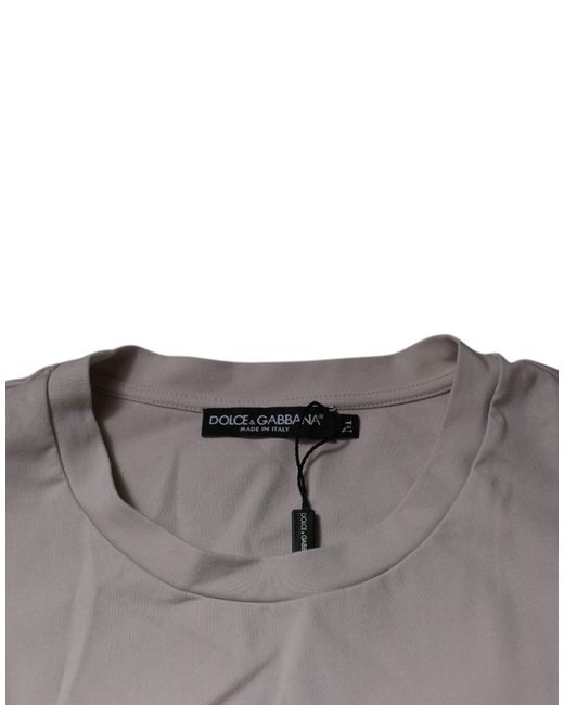 Dolce & Gabbana Metallic Only Good Vibes Tshirt Milano 1984 for men