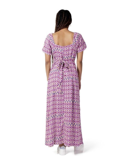 ONLY Purple Viscose Casual Dress