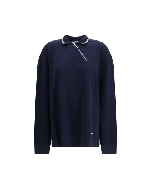 Miu Miu Blue Cotton Polo Shirt