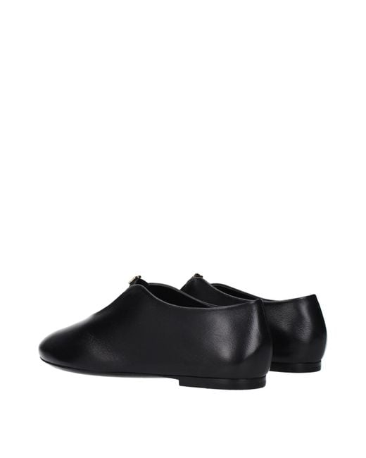 Givenchy Black Leather Ballet Flats