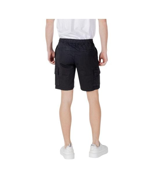 Boss Blue Cotton Bermuda for men