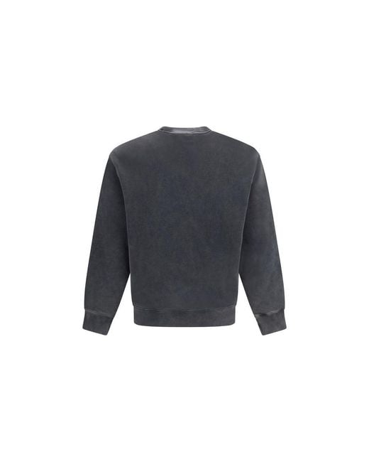 Maison Kitsuné Blue Gray Cotton Sweatshirt for men
