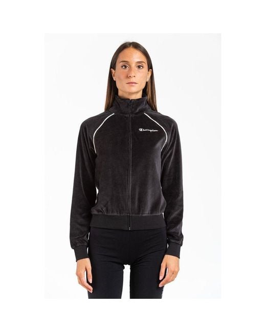 Champion Black Cotton Sweatshirt