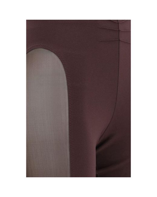 The Attico Purple Viscose Leggings