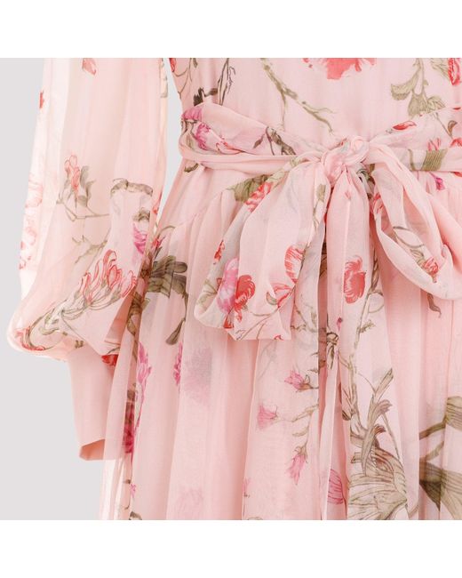 Erdem Ballet Pink Silk Long Dress