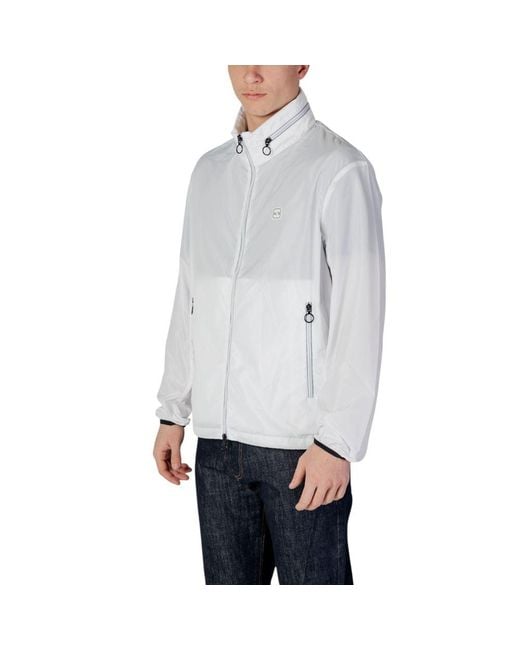 ARMANI EXCHANGE Gray White Polyester Jacket for men