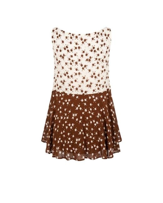 Trussardi Brown Viscose Tank