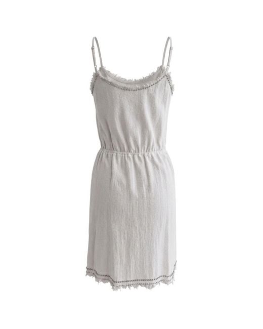 Trussardi White Cotton Dress