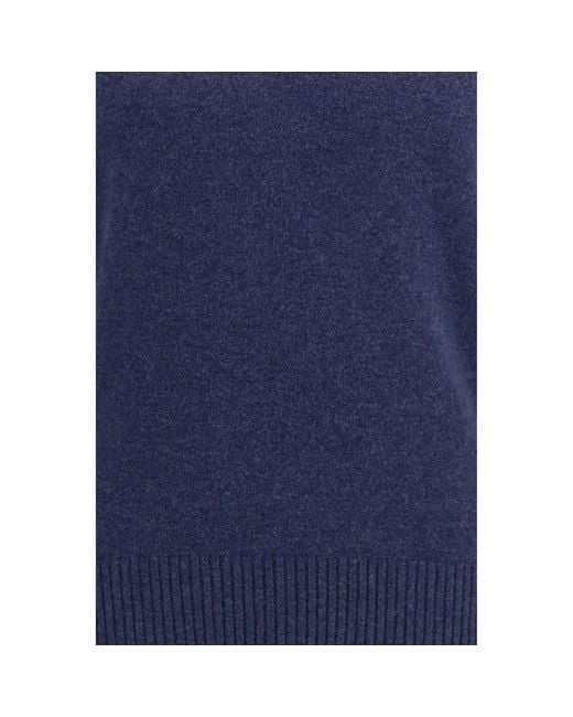 Brooksfield Blue Cashmere Sweater for men