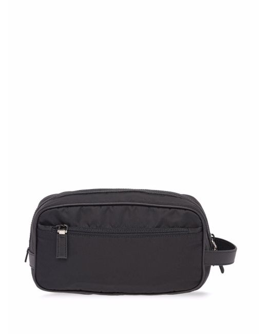 Prada Black Re-nylon Wash Bag - U Nero for men