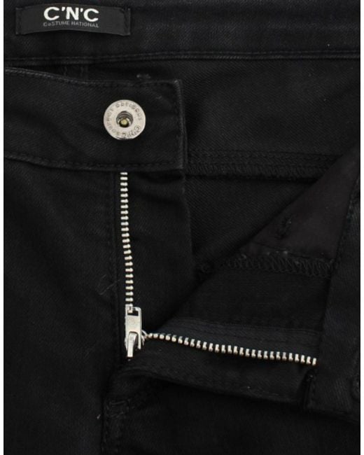 CoSTUME NATIONAL Straight Leg Jeans Black Sig12469
