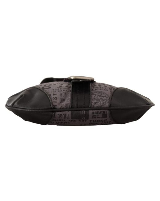 WAYFARER Black Gray Printed Logo Shoulder Crossbody Purse Bag