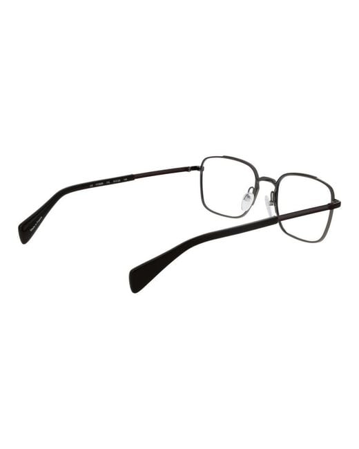 Yohji Yamamoto Black Metal Glasses (Frames) for men
