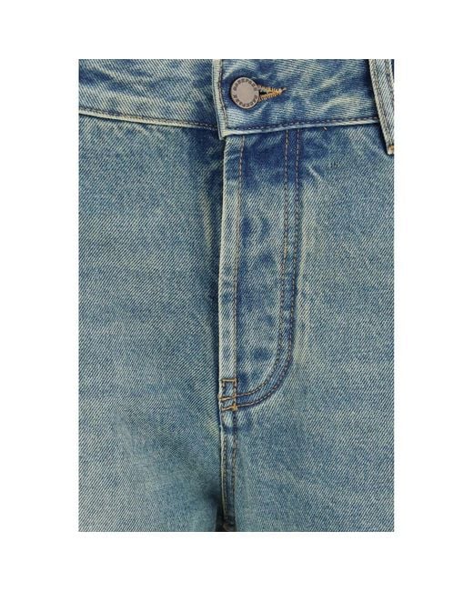 DARKPARK Blue Cotton Boyfriend Jeans