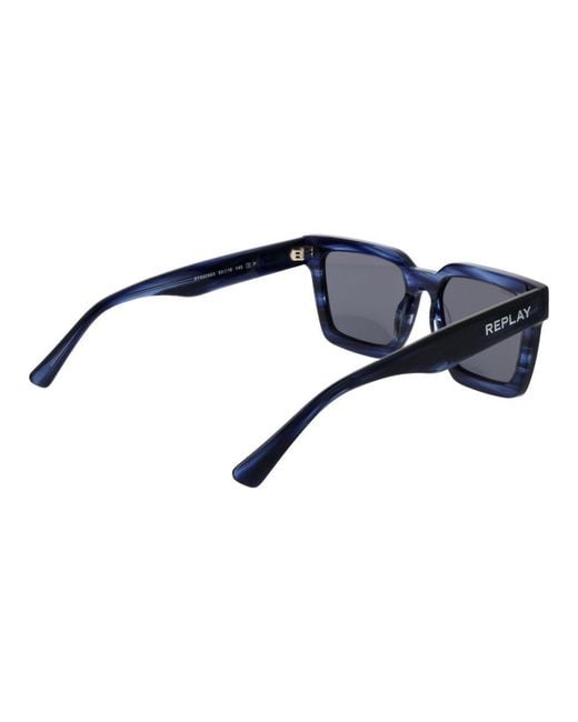 Replay Blue Acetate Sunglasses