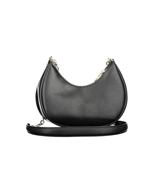 Calvin Klein Gray Black Polyester Handbag