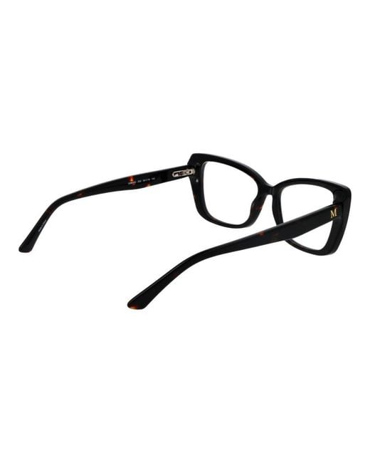 MARCIANO BY GUESS Black Cat Eye Full-Rim Acetate Optical Frames With Demo Lenses for men